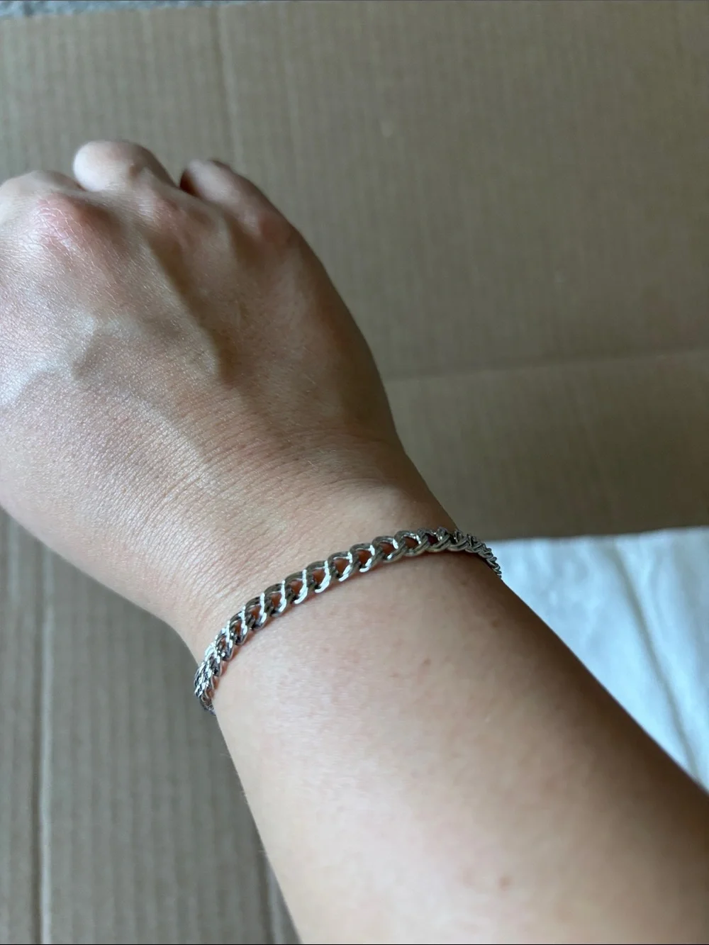 Classic Small Silver Chain Bracelet